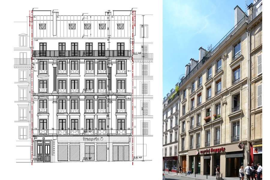 Etude Réglementaire RTexistant Rénovation d’un immeuble à Paris (75)