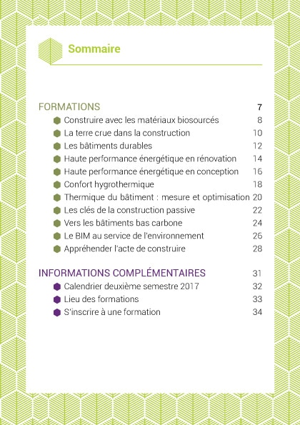Catalogue de formations SCOP Ecozimut – sommaire