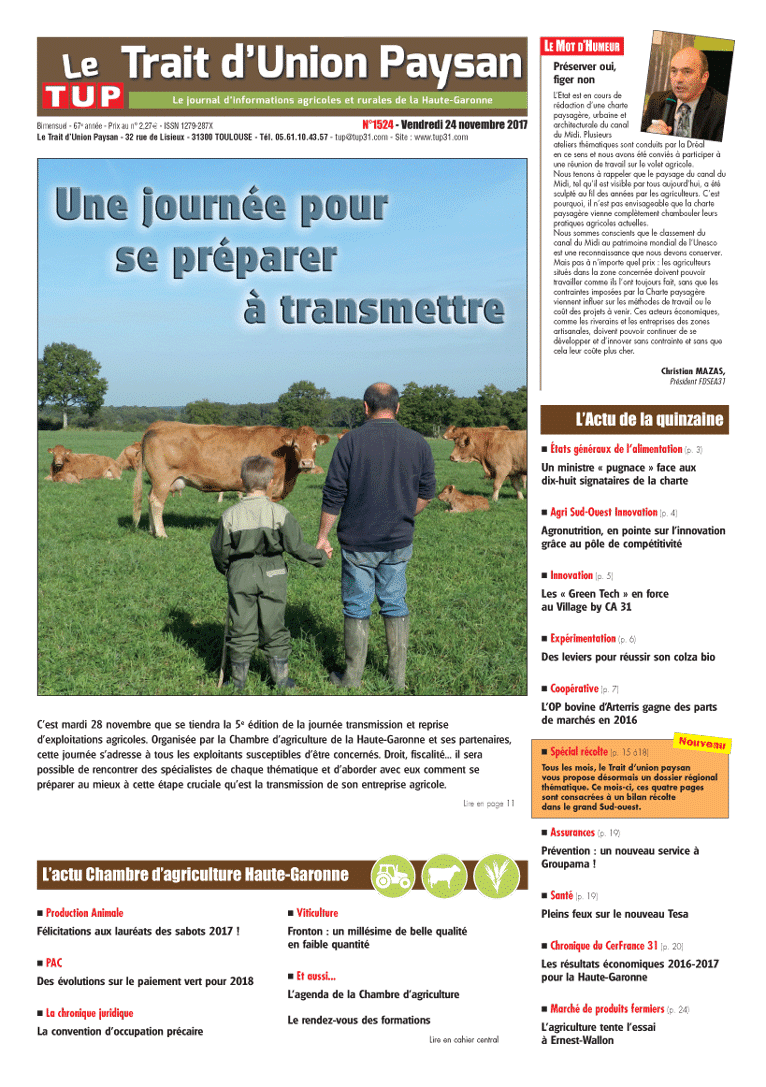 2017_11_24 TUP31 couverture 1524 2017_11_24 TUP31 couverture 1524