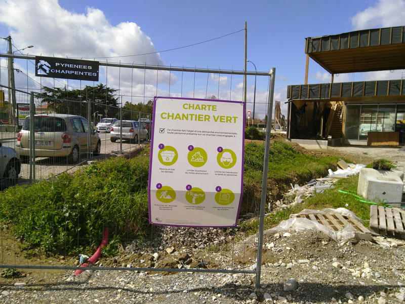 La minute déchets: signalétique chantier vert - Groupe scolaire Villeneuve Tolosane