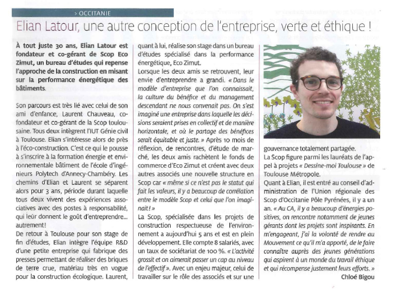Interview Elian Latour revue des SCOP 670