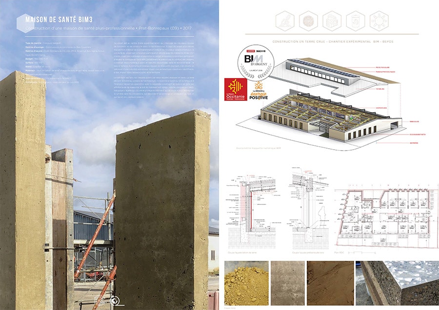 Projet commun SCOP Ecozimut et C+2B - Construction maison de santé pluriprofessionnelle à Prat-Bonrepaux