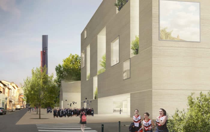 Reconstruction du campus de Toulouse Business School à Toulouse