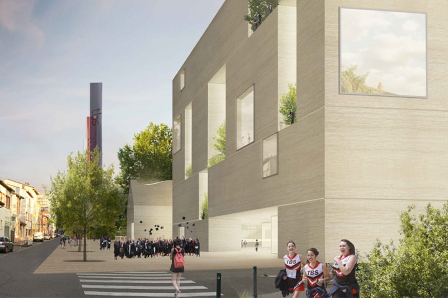 Reconstruction du campus de Toulouse Business School à Toulouse