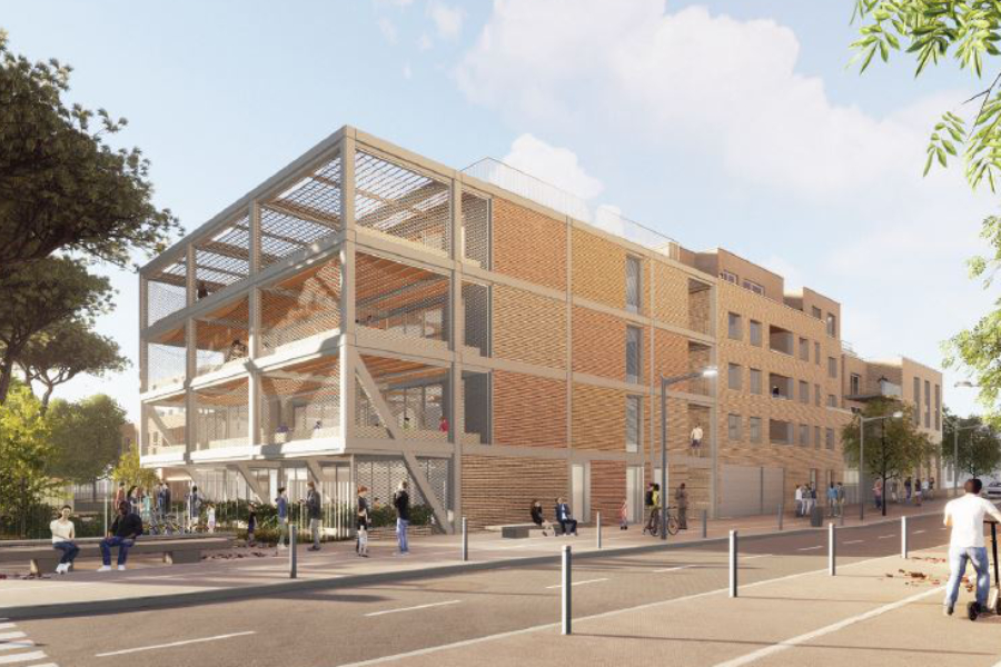 Construction du centre petite enfance de Guillaumet