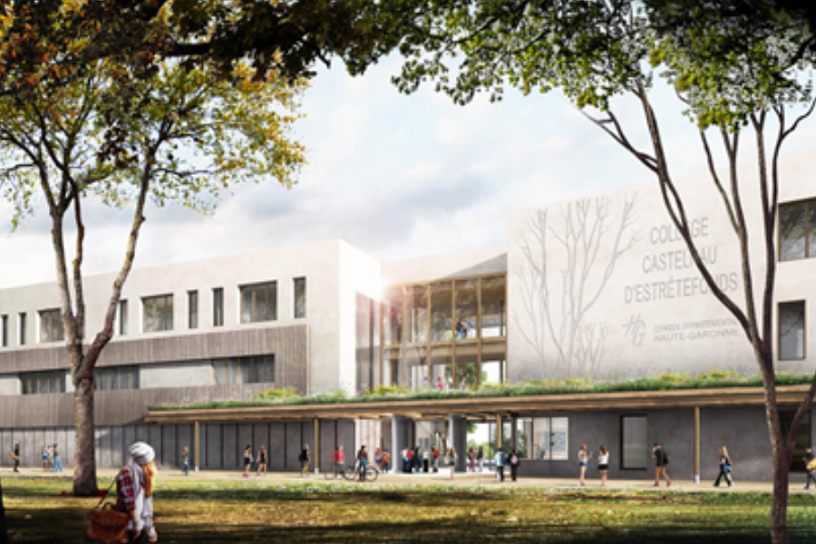 AMO et accompagnateur BDO construction d'un nouveau collège à Castelnau-d'Estrétefonds