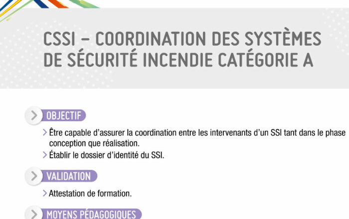 formation CSSI