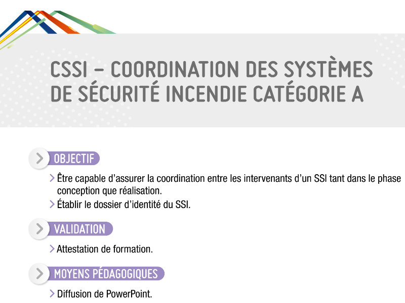 formation CSSI