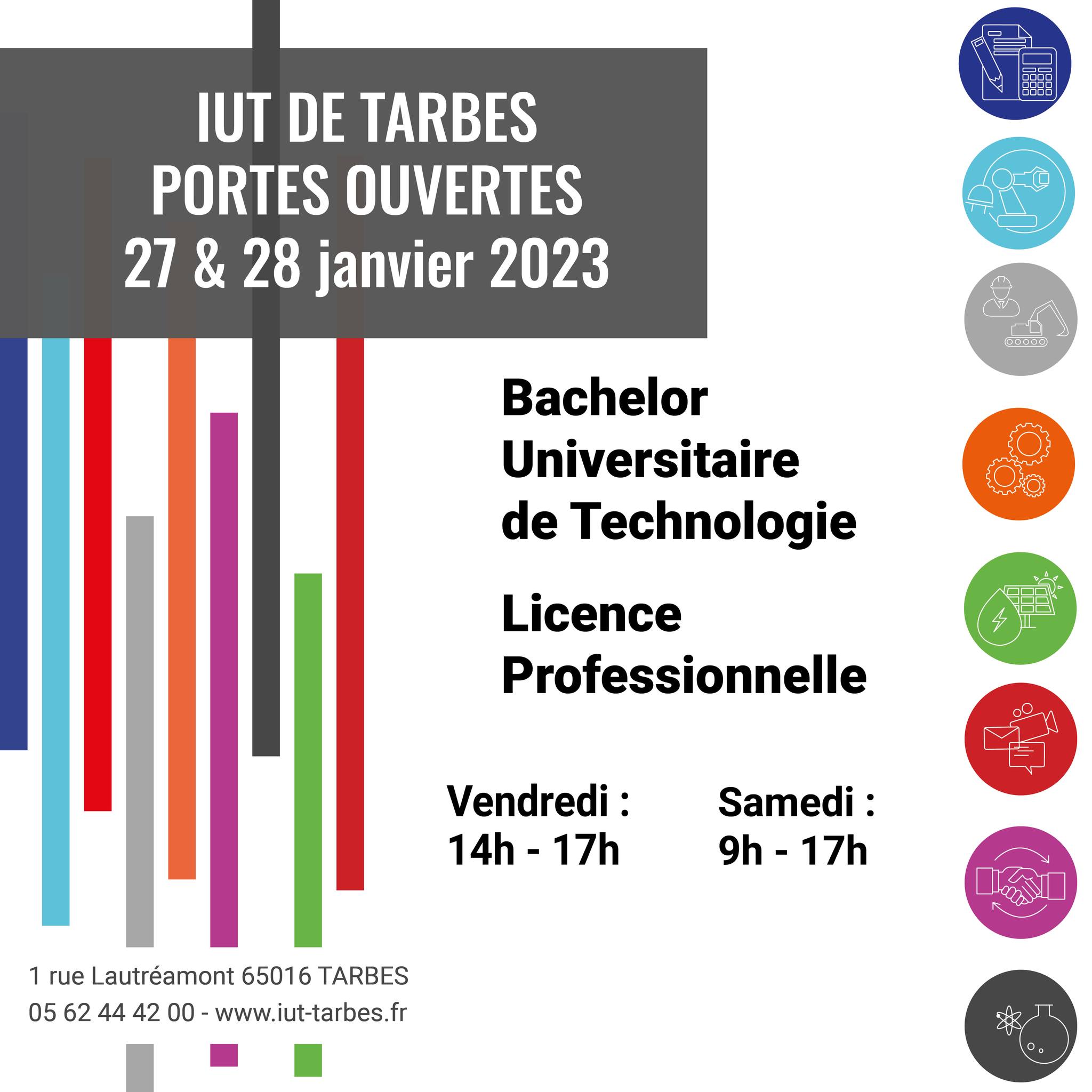 Participation à la Journée des métiers à l’IUT de Tarbes et de Toulouse Participation à la Journée des métiers à l'IUT de Tarbes et de Toulouse