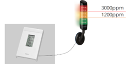 Sonde CO2 avec témoin lumineux