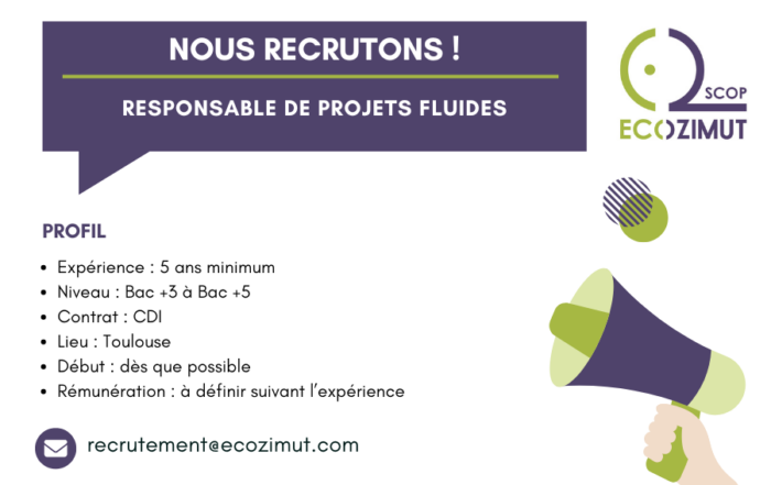 EMPLOI responsable projets fluides SITE
