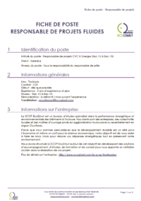 EMPLOI responsable projets fluides