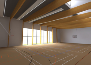 Salle omnisport et école : un projet fonctionnel et performant à Pompertuzat