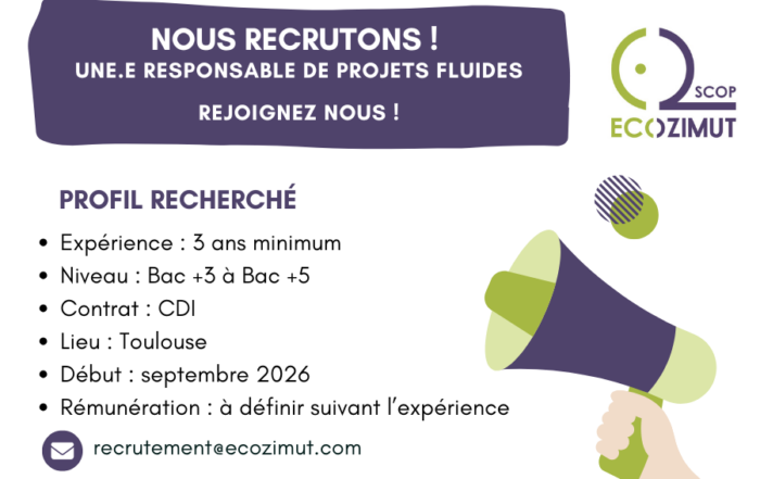 Recrutement Responsable projets 2026